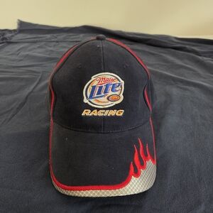 Vintage Nascar Rusty Wallace Miller Light Hat